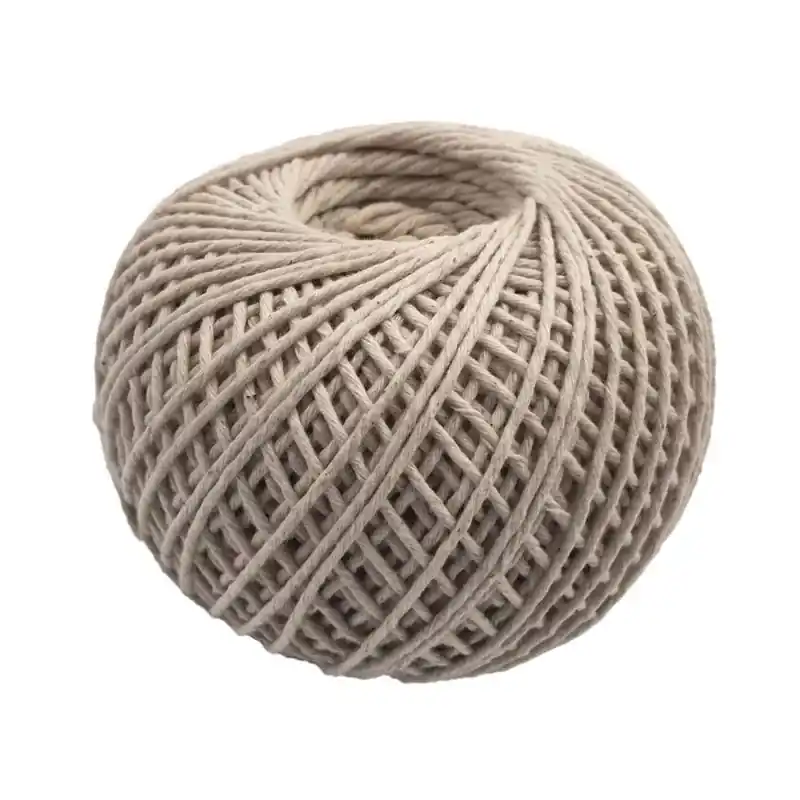 300 Ft. Natural Twisted Cotton Twine - Durable Cotton Rope For Various Uses