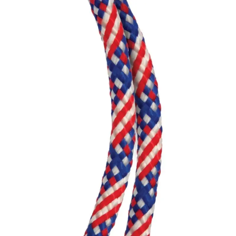 1/4 In. Diameter X 100 Ft. Length Red/white/blue Diamond Braided Polypropylene Rope