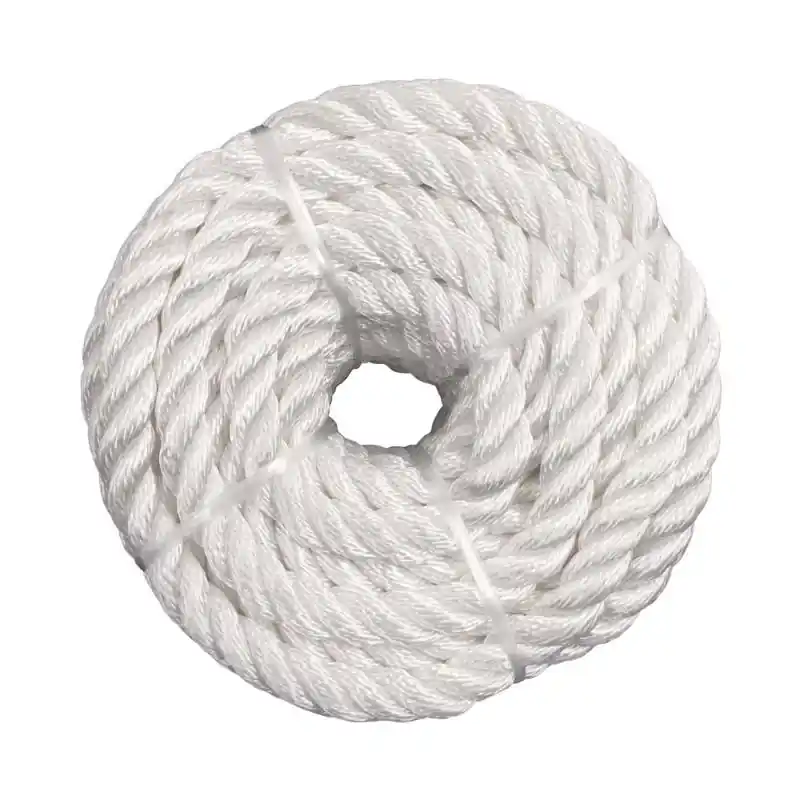 1/2 In. Diameter X 50 Ft. Length White Twisted Nylon Rope