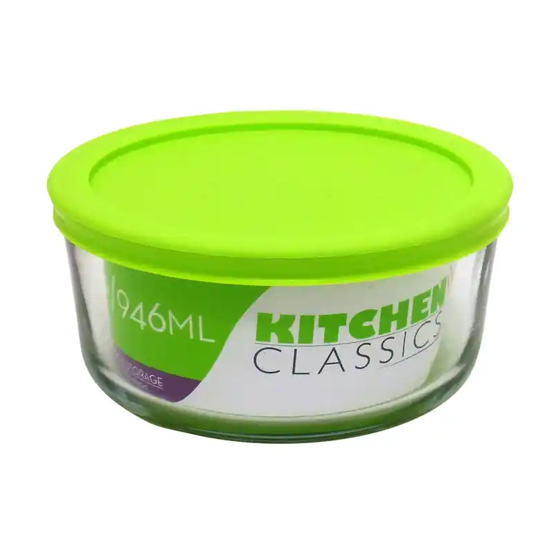 Kitchen Classics 4 Cups Food Storage Container 2 Pk Clear