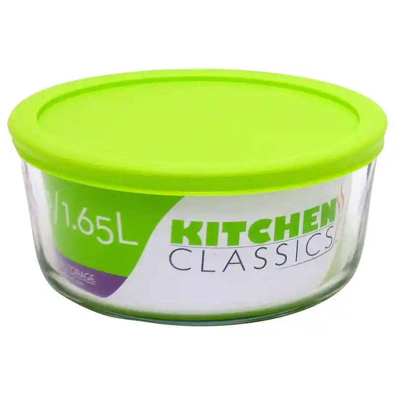 Kitchen Classics 7 Cups Food Storage Container 2 Pk Clear