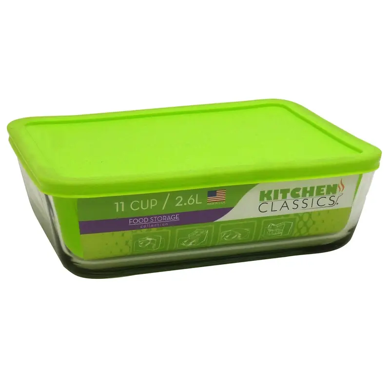 Kitchen Classics 11 Cups Food Storage Container 2 Pk Clear