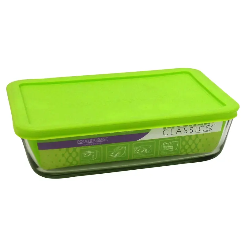 Kitchen Classics 6 Cups Food Storage Container 2 Pk Clear
