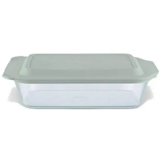 Baking Dish, Sage Lid, 7 X 11-in.