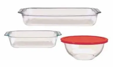 4 Piece Non-electric Baking Pots And Dishes Set For Prep And Bake
