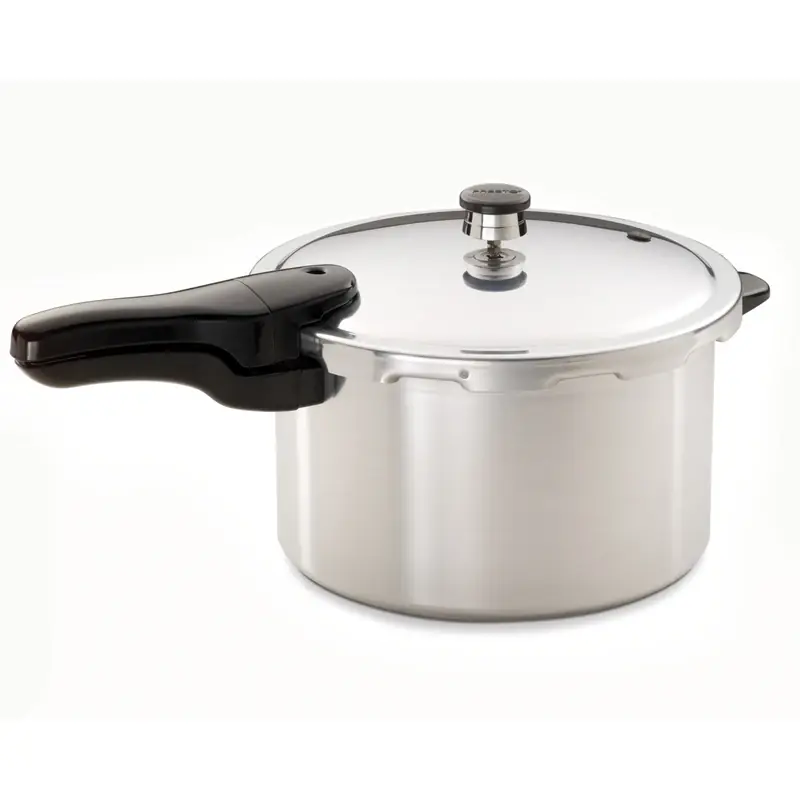 Aluminum Pressure Cooker With Recipe Book, 8-qt.