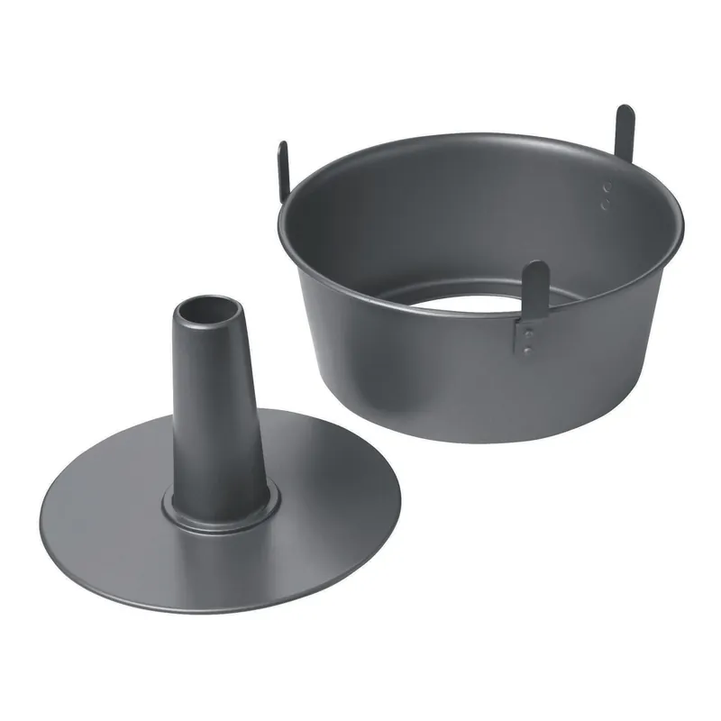 9-1/2 In. W X 9.5 In. L Nonstick Angel Food Cake Pan Gray