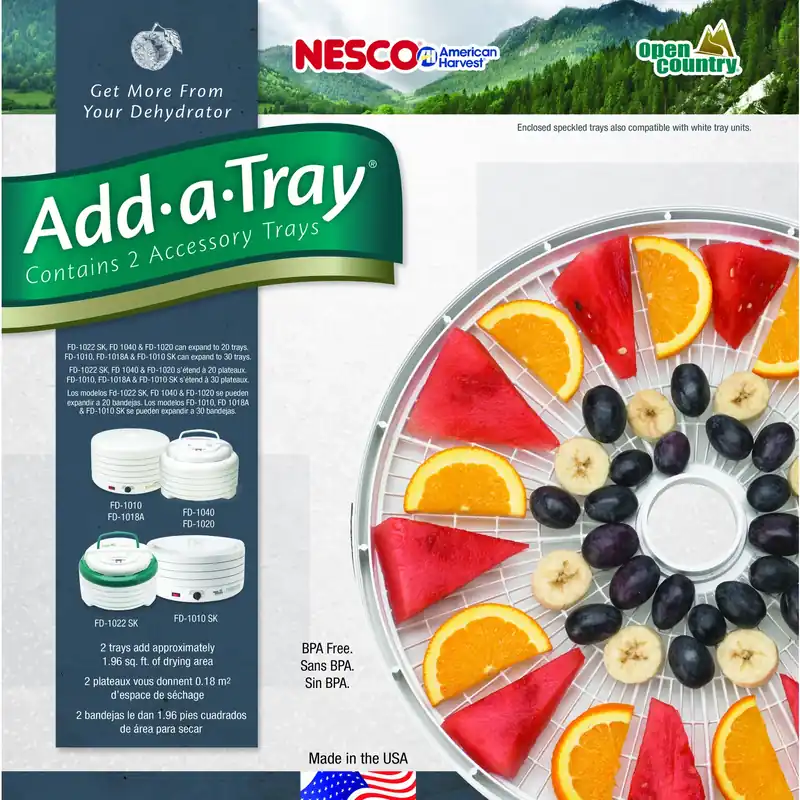 Semi-gloss White 2 Each Food Dehydrator Tray