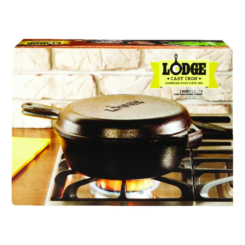 Skillet/griddle, With Lid, Seasoned Cast Iron, 10-1/4-in.