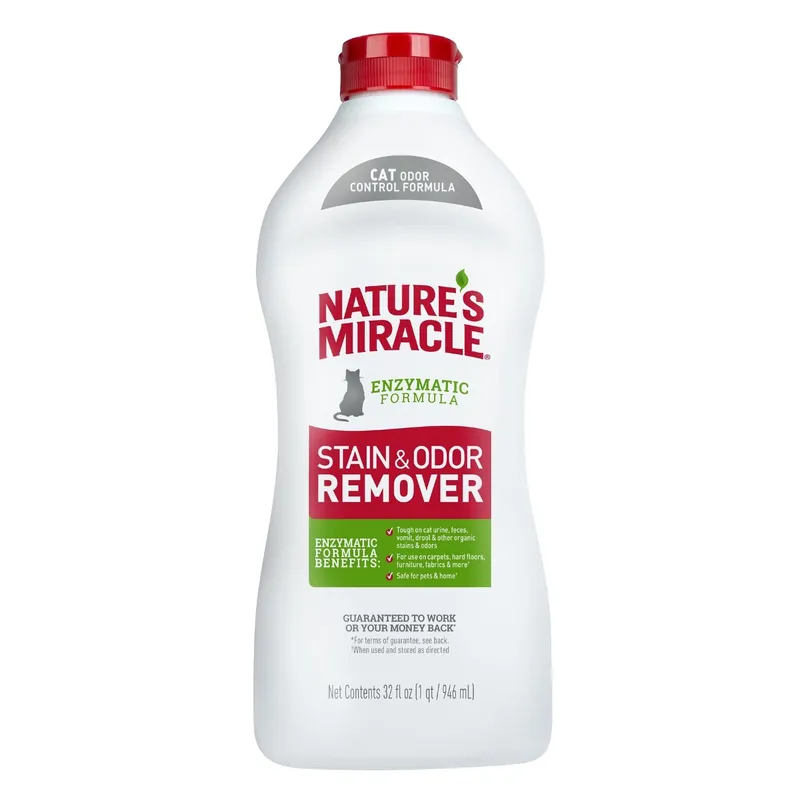 Just For Cats No Scent Stain And Odor Remover 32 Oz Liquid