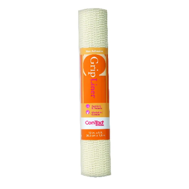 12 In. X 5 Ft. Almond Non-adhesive Beaded Grip Shelf Liner