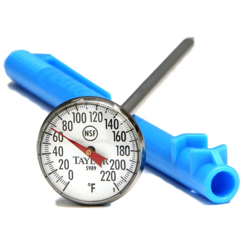 Food Thermometer, Dial, Stainless Steel, 1-in.