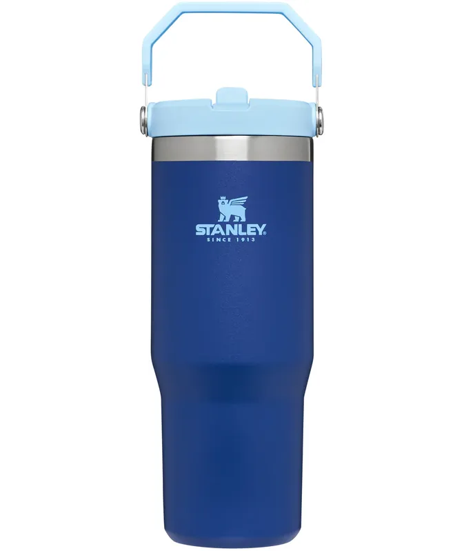 Iceflow 30 Oz Double-wall Vacuum Insulated Lapis Bpa Free Tumbler With Straw