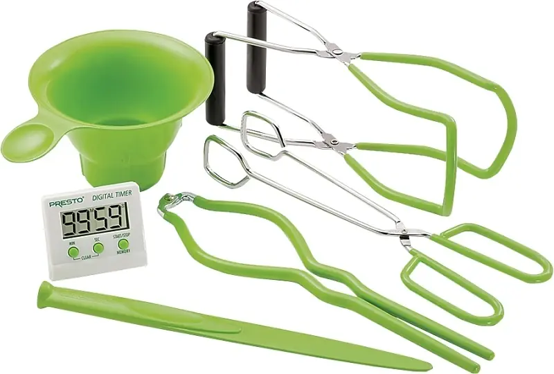 7-function Home Canning Kit With Digital Timer And Essential Tools