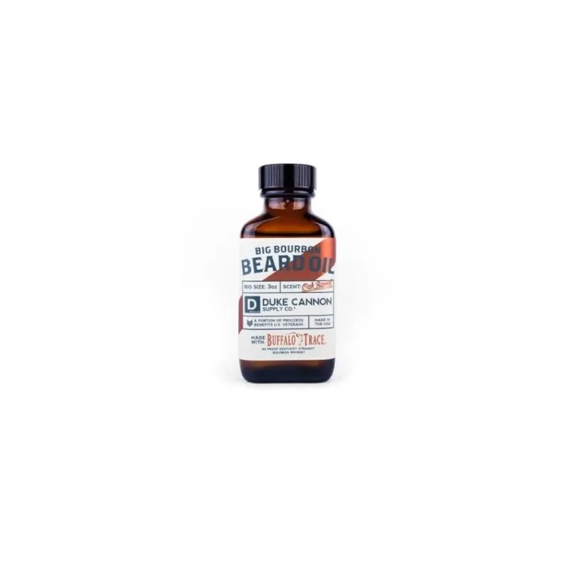 Duke Cannon Big Bourbon Beard Oil – 3 oz Premium Grooming Essential