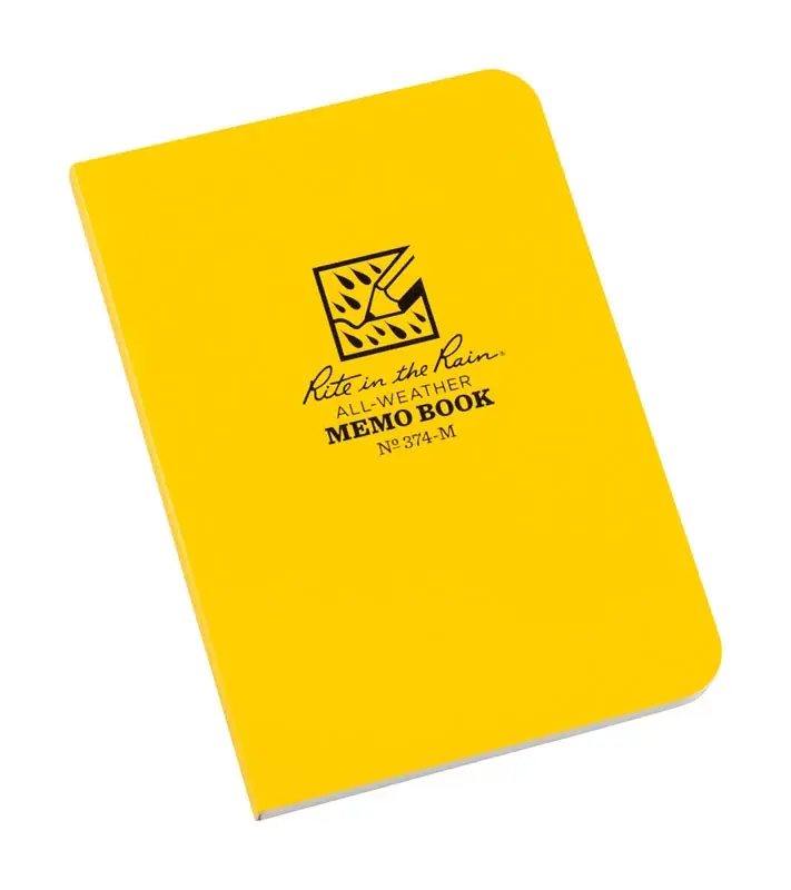 3-1/2 In. W X 5 In. H Yellow 56-sheet All-weather Memo Pad