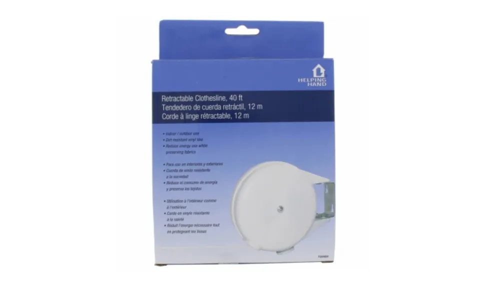 Retractable Clothesline, 40-ft.