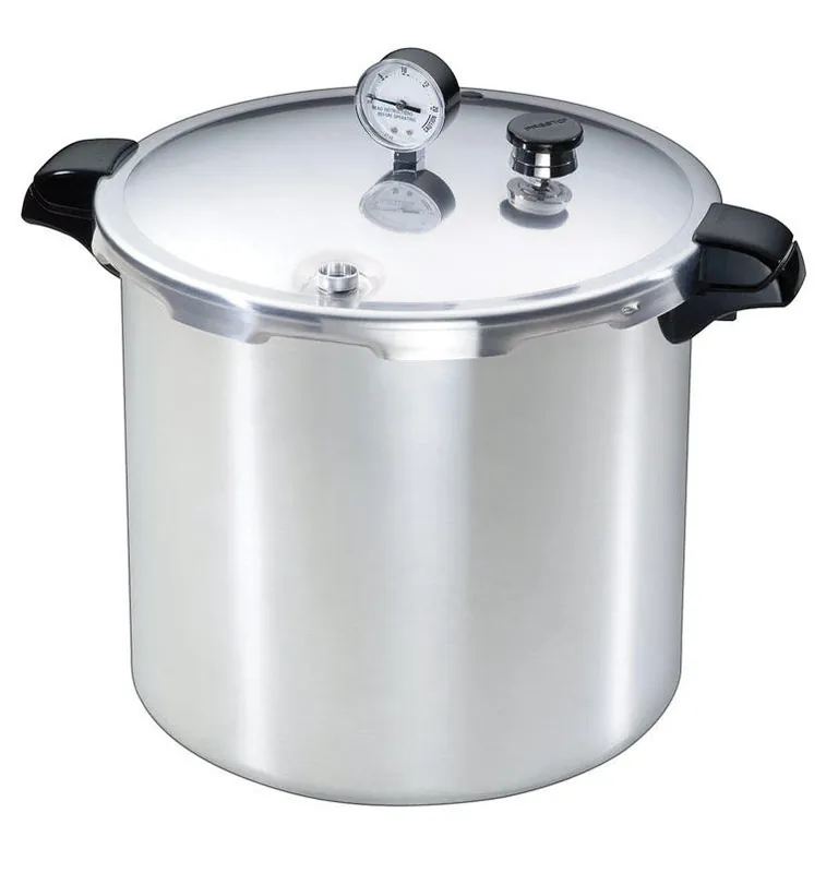 Presto Brushed Aluminum Pressure Cooker And Canner 23 Qt