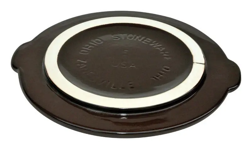Ohio Stoneware Crock Cover 5 Gal 1 Pk
