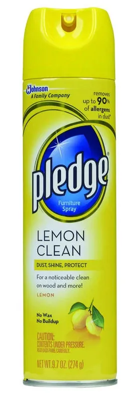 Pledge Lemon Scent Furniture Polish 9.7 Oz Spray