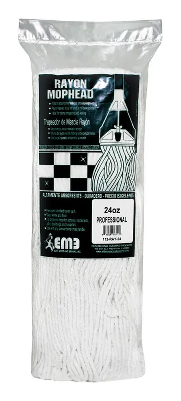 Elite Mops And Brooms 24 Oz Cut End Rayon Mop Refill 1 Pk