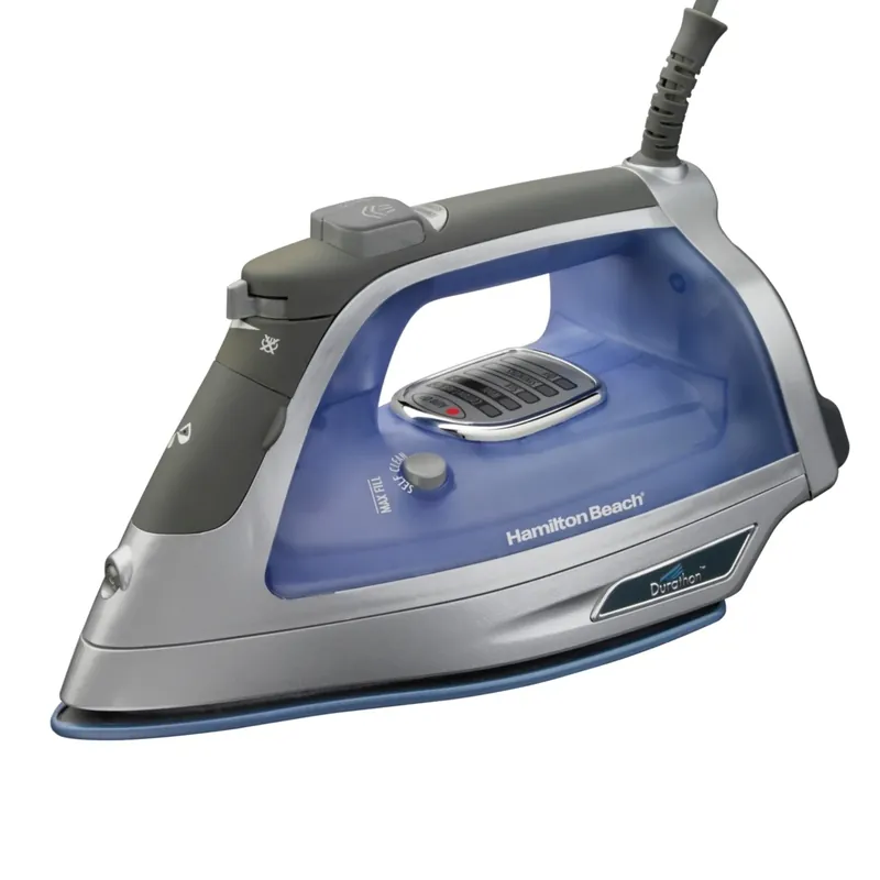 Hamilton Beach Durathon Electronic Non-stick Iron Model 19802 In Medium Blue
