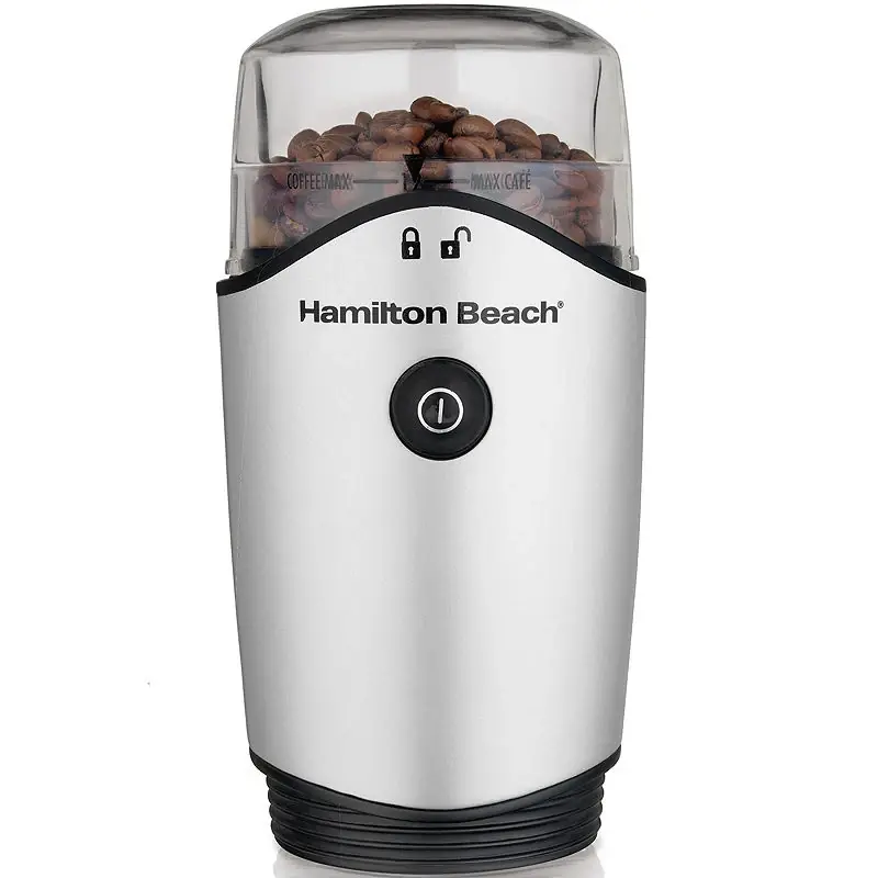 Hamilton Beach 80350 Coffee Grinder - 12-cup, Stainless Steel, 125 Watts