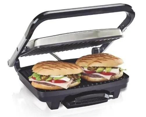 25410 Panini Press & Indoor Grill - Stainless Steel, Electric