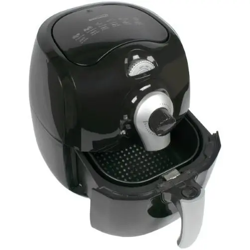 Af-350b 3.7-quart Electric Air Fryer With Timer And Temperature Control - Black