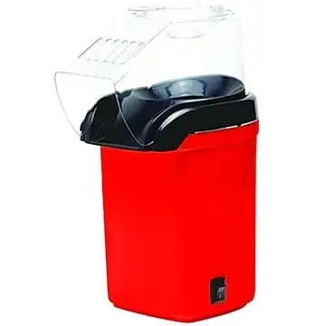 Pc-486r 1200w Hot Air Popcorn Maker In Red And Black