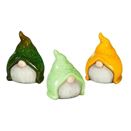 5 H Ceramic Small Gnome Garden Statuary - Assorted Designs, 4.9 X 0.7 X 0.7 Inches