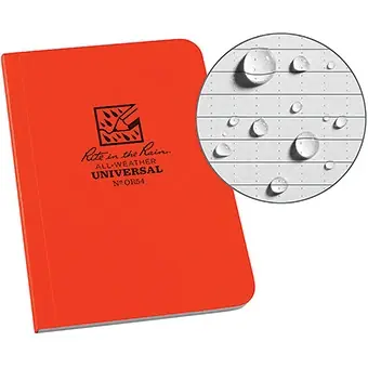 359974 Field Flex Memo Book - Durable Orange Cover, Perfect For Outdoor Use