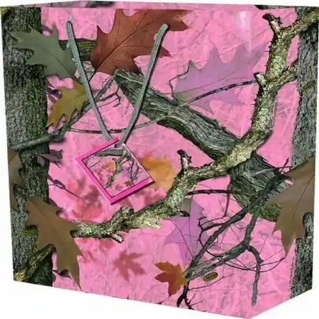 Medium Pink Camo Gift Bag - Model Cb-pz12-09