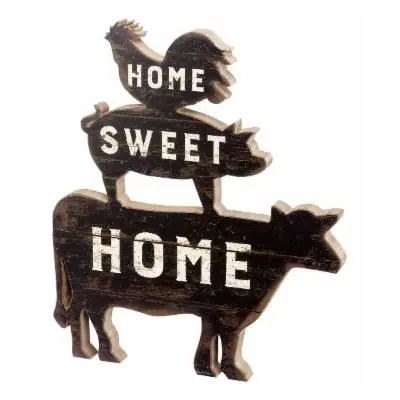 Home Sweet Home Block Sign - Decorative Wooden Sign For Home Decor