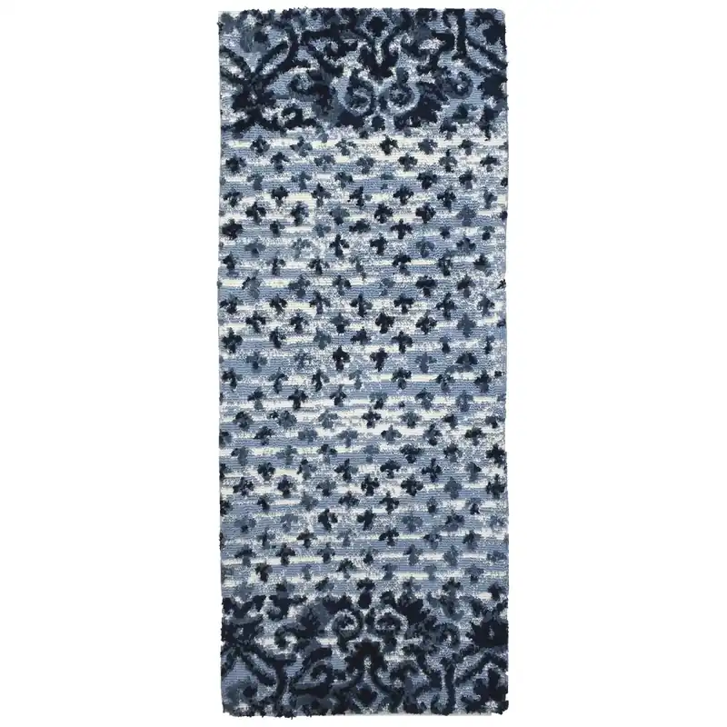 Ss-jev002j 21 X 54 Inch Indigo Sampler Runner Indoor Area Rug