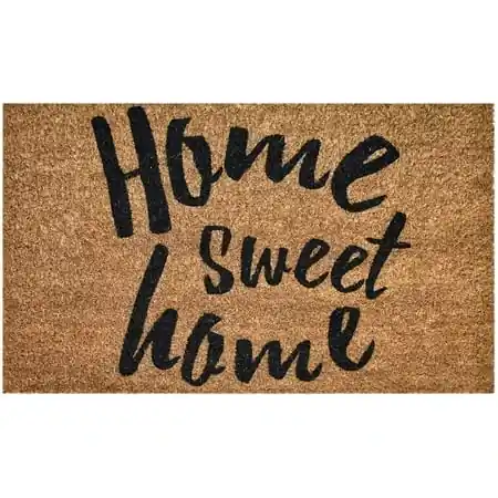 Ninamar Door Mat Home Sweet Home Natural Coir 29.5 X 17.5 Inch