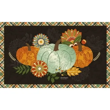 Harvest Pumpkins Embossed Floor Mat - Seasonal Home Decor