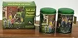Collectible Vintage John Deere Barn And Silo Salt And Pepper Shaker Set