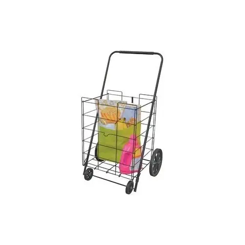 Deluxe Laundry Cart, Comfort Grip Handle, 4-wheel
