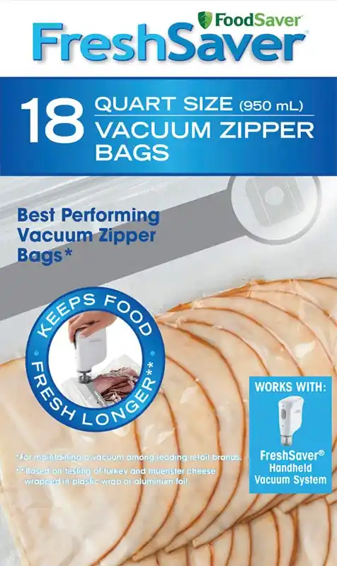 Freshsaver 1 Qt Vacuum Sealer Bag 18 Pk