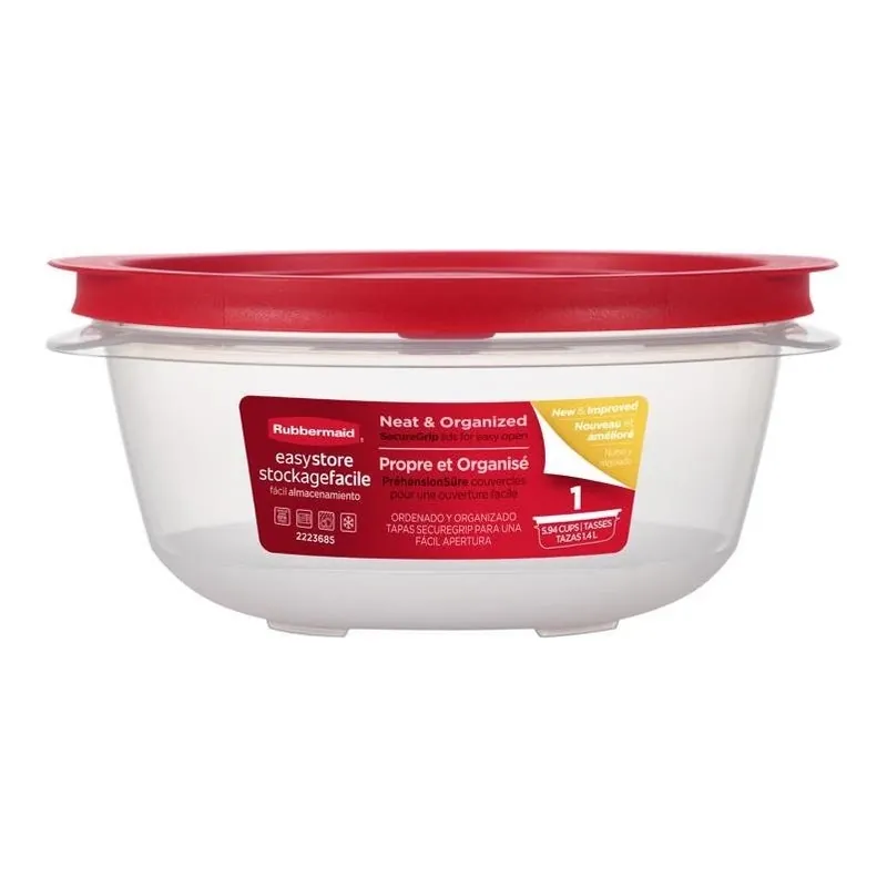 Easy Store 5.94‑cup Clear Food Storage Container With Lid – Bpa‑free