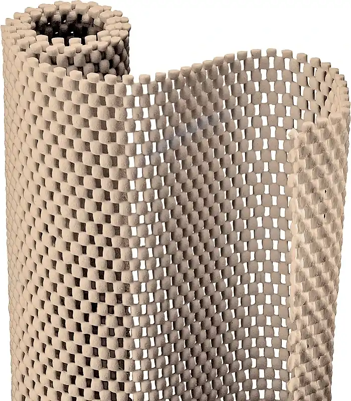 12 In. X 4 Ft. Taupe Grip Premium Non-adhesive Shelf Liner