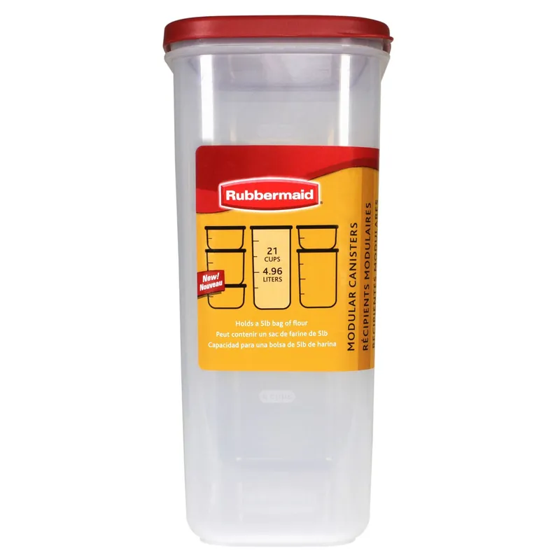 21 Cups Clear/red Food Storage Container 1 Pk