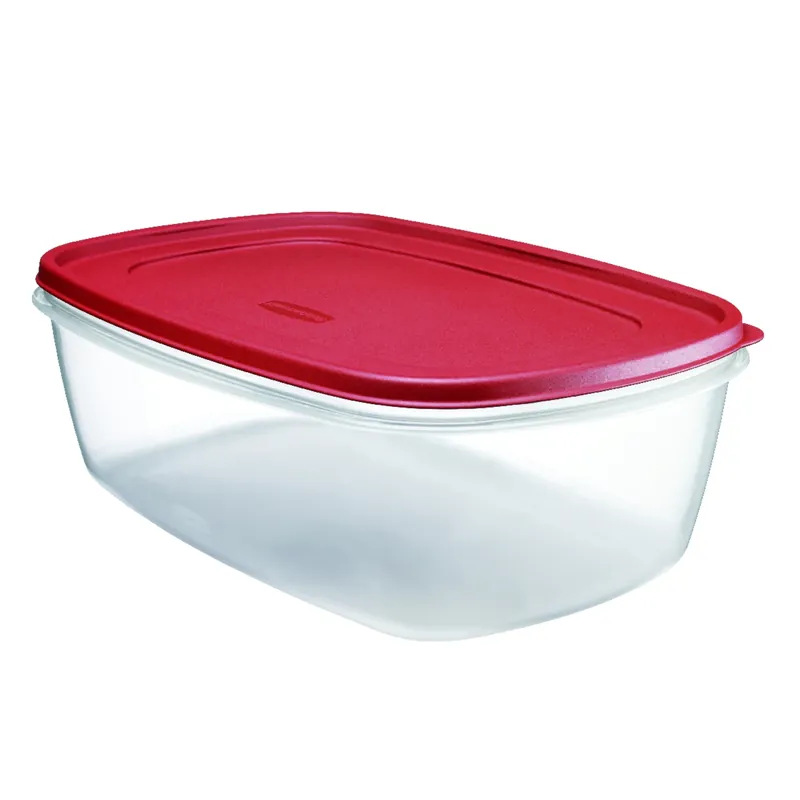 2.5 Gal Clear/red Food Storage Container 1 Pk