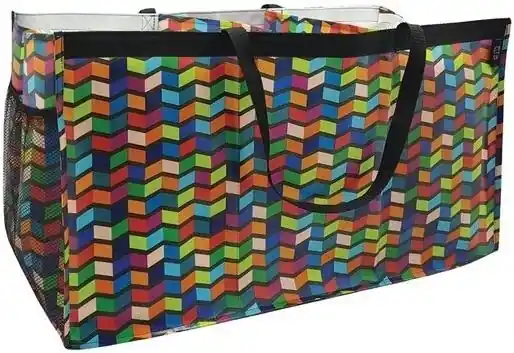 Gst0910-5555 Trunkster Trunk Tote - Geo Prism Design