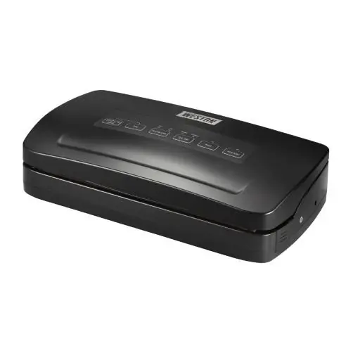 Compact Vacuum Sealer, Includes Roll Cutter & Storage, 110-watts