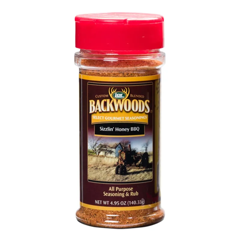 Backwoods Sizzlin‘ Honey Bbq Seasoning 4.95 Oz - Sweet & Smoky Flavor