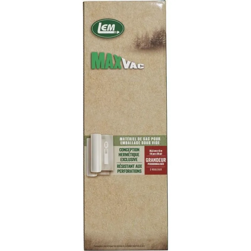 Maxvac Clear Vacuum Sealer Rolls And Bags 1 Pk