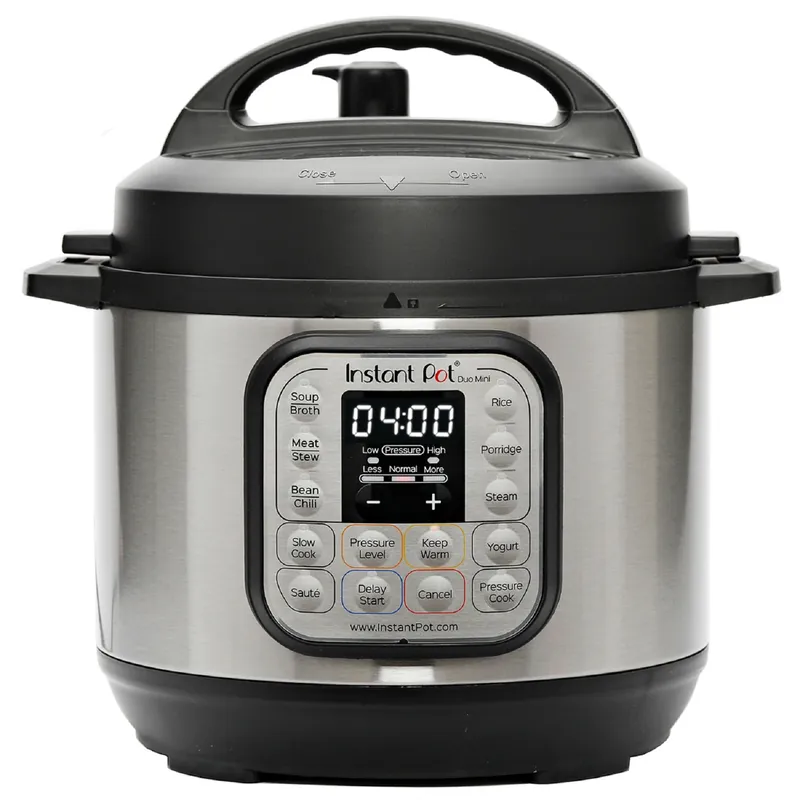 Duo 7-in-1 Programmable Pressure Cooker 6 Quart Stainless Steel Black/silver