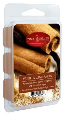 Wax Melts, Pure Vanilla, Sweet Cinnamon & Tough Of Sugar, 6-ct.